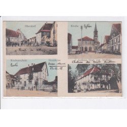 BAS RHIN: 4 vues, oberdorf, kirche, knabenschule, andlau, storzheim - très bon état