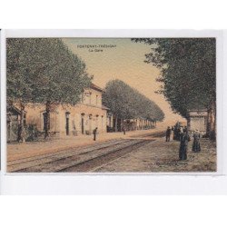FONTENAY-TRESIGNY: la gare, rail - très bon état