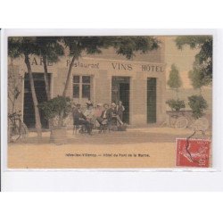 ISLES-les-VILLENOY: hôtel du pont de la marne, café restaurant vins hôtel - très bon état