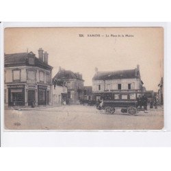SAMOIS: la place de la mairie, autobus - état