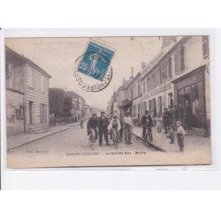 CHEVRY-COSSIGNY: la grande rue, mairie
