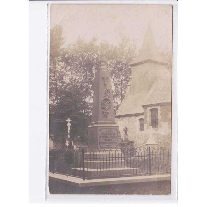 TREMAUVILLE: monument aux morts, aux enfants morts pour la france - très bon état