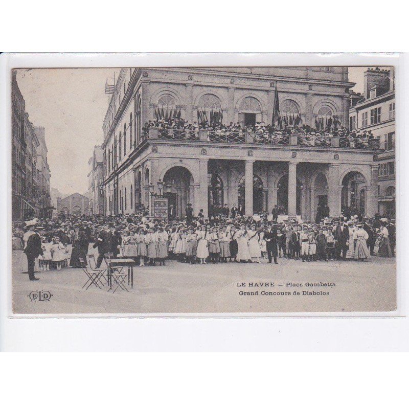 LE HAVRE: place gambetta grand concours de diabolos - très bon état