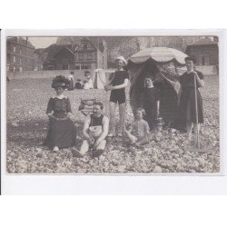 DIEPPE: scène de plage, villa - très bon état