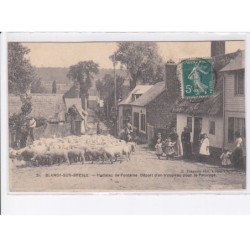 BLANGY-sur-BRESLE: hameau de fontaine, départ d'un troupeau pour le paturage - très bon état