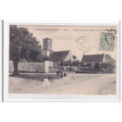 ROCOURT-St-MARTIN : place, tilleul historique, eglise et maison - tres bon etat