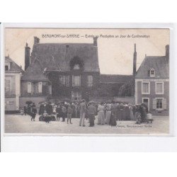 BEAUMONT-sur-SARTHE: entrée au presbytère un jour de confirmation - très bon état