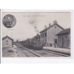 LOUE: gare des chemins de fer, train, rail - très bon état