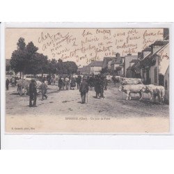 EPINEUIL: un jour de foire, vaches - très bon état
