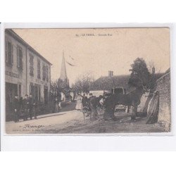 LE THEIL: grande rue, cheval, vélo, maréchalt ferrant (?) -  très bon état