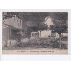 NEUILLY-sur-SEINE: établissement grappin, intérieur, jardin - très bon état