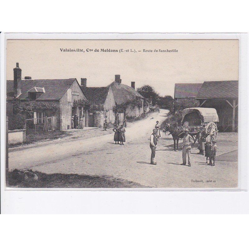 VALAINVILLE: route de sancheville, attelage - très bon état