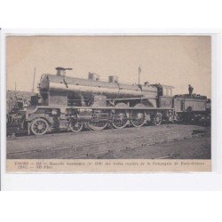 TOURS: nouvelle locomotive des trains rapides de la compagnie de paris-orléans - très bon état