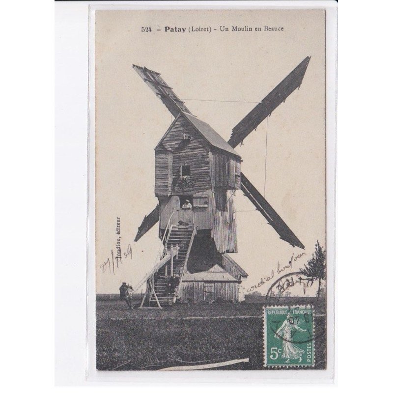 PATAY: un moulin en beauce, moulin à vent - très bon état