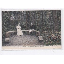 SOISY-SOUS-ETIOLLES: bois margot, personnages en forêt - très bon état