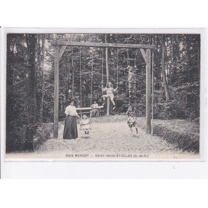 SOISY-SOUS-ETIOLLES: bois margot, balençoires , échelle, jeux pour enfants - très bon état