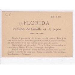 BANDOL: "florida" hôtel-pension, cote d'azur - très bon état