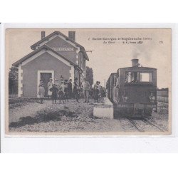 SAINT-GEORGES-D'ESPERANCHE: la gare, train - très bon état