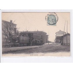 SAINT-HEAND: la gare, train - état