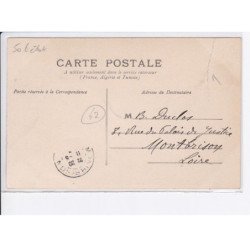 SAINT-HEAND: la gare, train - état