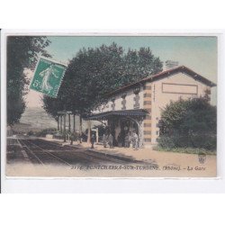 PONTCHARRA-sur-TURDINE: la gare, rail - très bon état