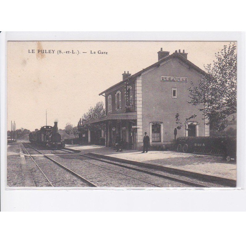 LE PULEY: la gare, train, rail  - très bon état