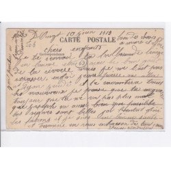 LE BOIS-D'OINGT: fête patronale, le kiosque, concert de "la vigneronne" vue aérienne 10x15 - très bon état