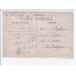 CALVADOS (?): à localiser, attelage, croquet, jeu - très bon état
