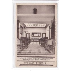 St-QUENTIN : france et angleterre, hall, hostellerie normande, surty, proprietaire, hotel - tres bon etat