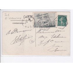 ROUEN: juin 1910, dickson virant près du semiphore contrôle, vignette - très bon état