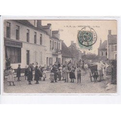 NEUFCHATEL: la place, voiture à chien - état (décollée)