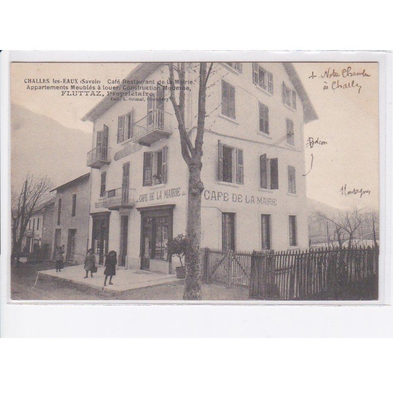CHALLES-les-EAUX: café-restaurant de la mairie, appartements meublés à louer - très bon état