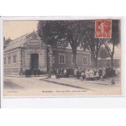 SAINT-CALAIS: école des filles, sortie des élèves - très bon état