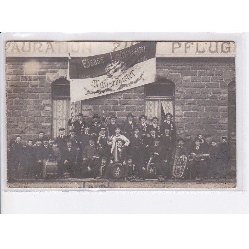 MARMOUTIER: conscrits, elsass lothringen, 1894 1914, musiciens, instruments de musique - état