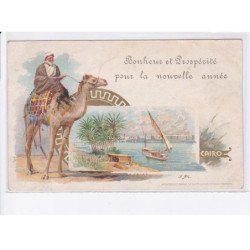 EGYPTE: précurseur bonheur et presopérité pour la nouvella année 1898 - très bon état