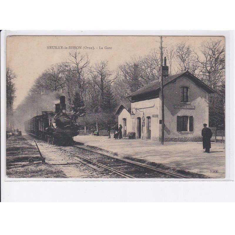 NEUILLY-le-BISSON: la gare, train - état