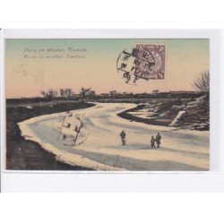 CHINE: TIENTSIN: river in winter, mer en hiver - très bon état