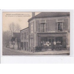 SOISY-SOUS-ETIOLLES: rue galignani et la papeterie contassot, journaux - très bon état