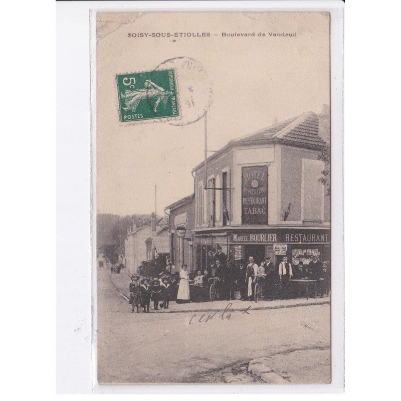SOISY-SOUS-ETIOLLES: boulevard de vandeuil, maison bourlier, hôtel restaurant tabac - état