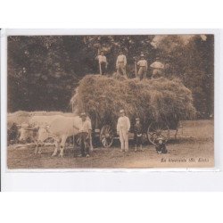 NIVERNAIS: en hivernais, saint-eloi, attelage, récolte du foin - très bon état