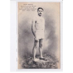 SPORTS: athlétisme, Jean Bouin, recordman du monde de l'heure 19k 21m vainqueur des 5 nations - très bon état