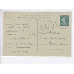 GOUVILLE: place de l'église, fête, manège - très bon état