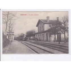 GUERARD: la gare intérieure, train, rail - très bon état