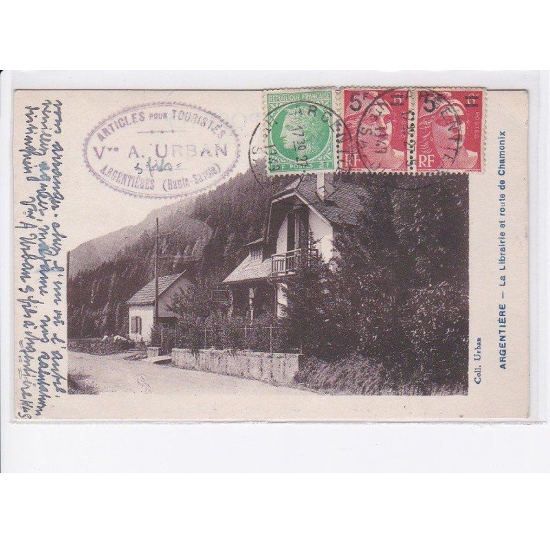ARGENTIERE: la librairie et route de chamonix - très bon état