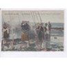 VEULETTES-sur-MER: les pêcheuses (rare en couleur) - état