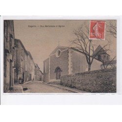 COGOLIN: rue natiionale et église - très bon état