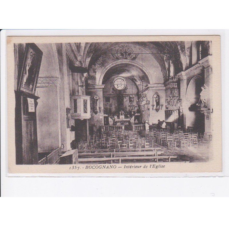 BOCOGNANO: intérieur de l'église - très bon état