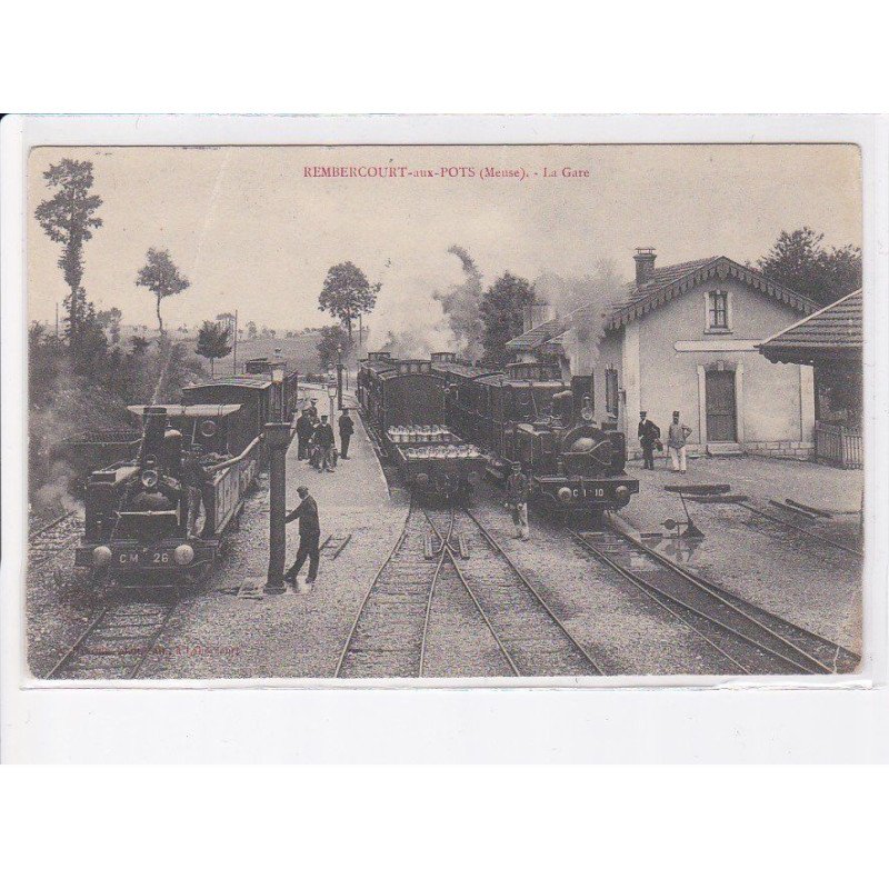 REMBERCOURT-aux-POTS: la gare, trains - état