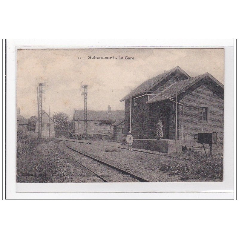 SEBONCOURT : la gare - tres bon etat