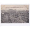 PARIS: tout-paris perspective de ligne d'orléans prise du boulevard de la gare XIIIe, rail, wagons 75013 - très bon état